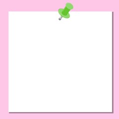 Obraz premium 핑크색 압정 메모지 카드뉴스 배경(Pink tack memo card news wallpaper)