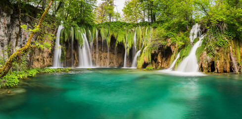 Wasserfall im Plitvice Nationalpark, Kroatien