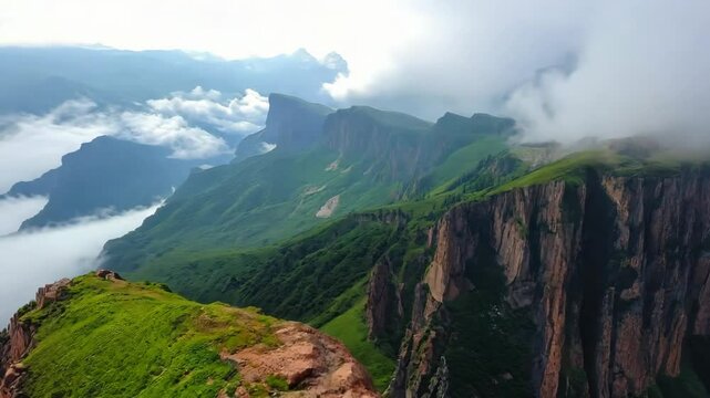 Green scenery of Changbai Mountain in spring