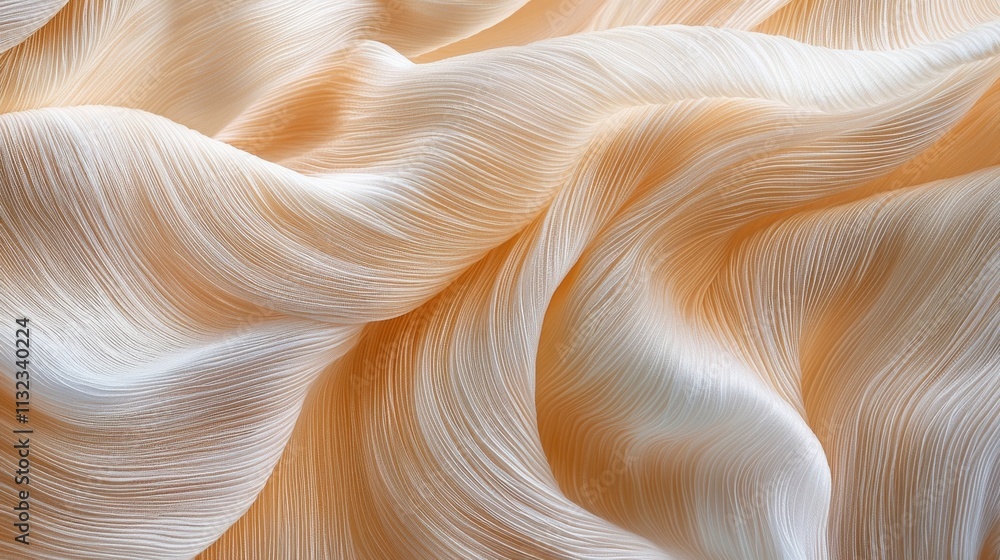 Aufkleber delicate waves of fabric in a warm mocha hue cascade gracefully, inviting a gentle touch. the soft t