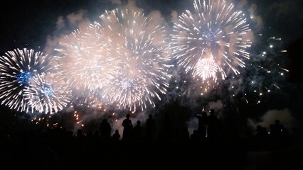 Chiba Prefecture, Japan, is a warm city facing the Pacific Ocean. Ichikawa City's fireworks festival is spectacular.
