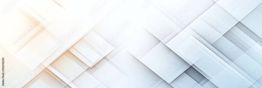 Aufkleber abstract geometric background with layered patterns in soft blue and white tones. ideal for modern d