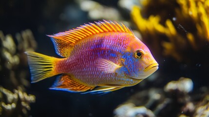 Obraz premium Stunning Colorful Tropical Fish in Aquarium