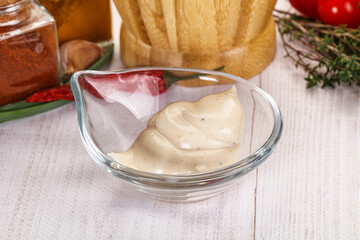 Burger sauce in the bowl