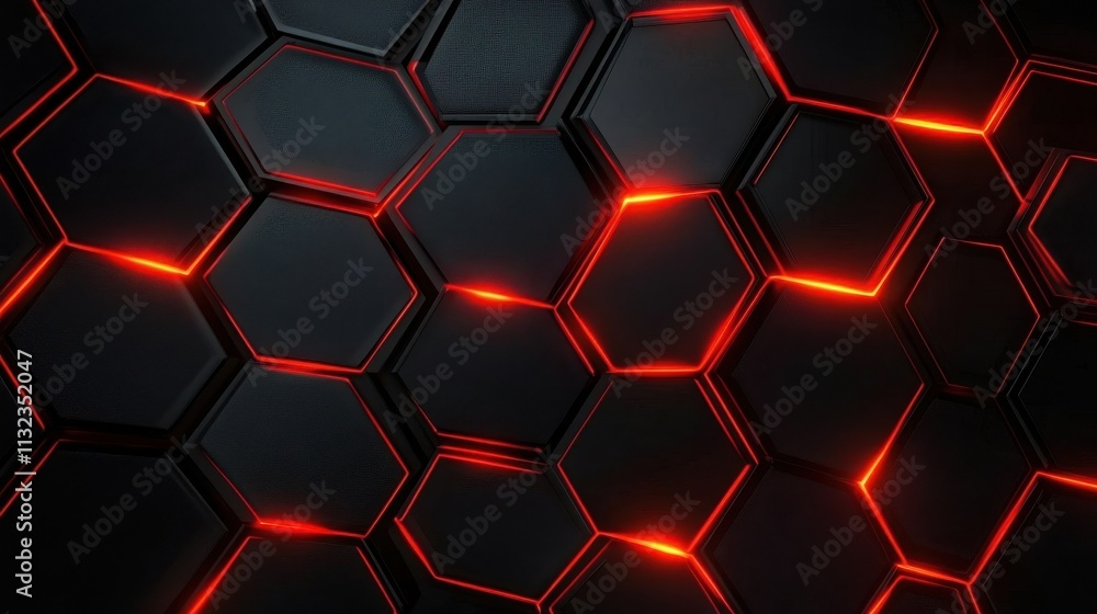 Poster intricate hexagonal patterns of carbon fiber create a stunning visual experience.