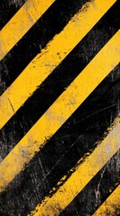 Fototapeta premium Bold Black and Yellow Diagonal Stripes Grunge Graphic Design