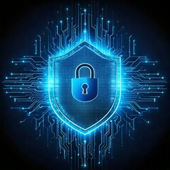 4K Cybersecurity Background: High-Definition Wallpaper for Your Device, Generatif AI