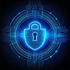 4K Cybersecurity Background: High-Definition Wallpaper for Your Device, Generatif AI