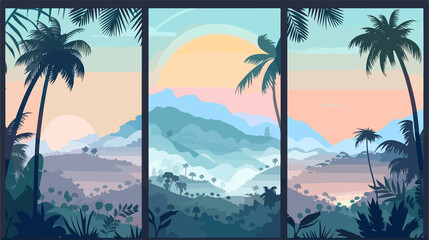 Obraz premium Tropical Forest Landscapes Collection: Nature Sceneries