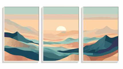 Sunny Texas Desert Scenery Landscape View