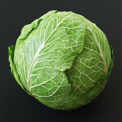 Fototapeta premium Round leafy green vegetable