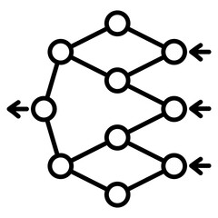 artificial neurons single icon