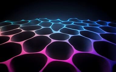 Naklejka premium Abstract neon glowing pattern.