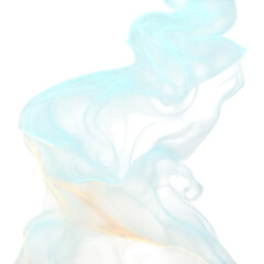 Abstract Teal Swirl Flowing Smoke Fluid Design Background Texture