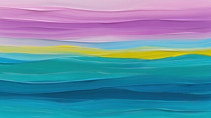 Obraz premium Abstract Landscape with Soft Pastel Colors and Textured Brushstrokes
