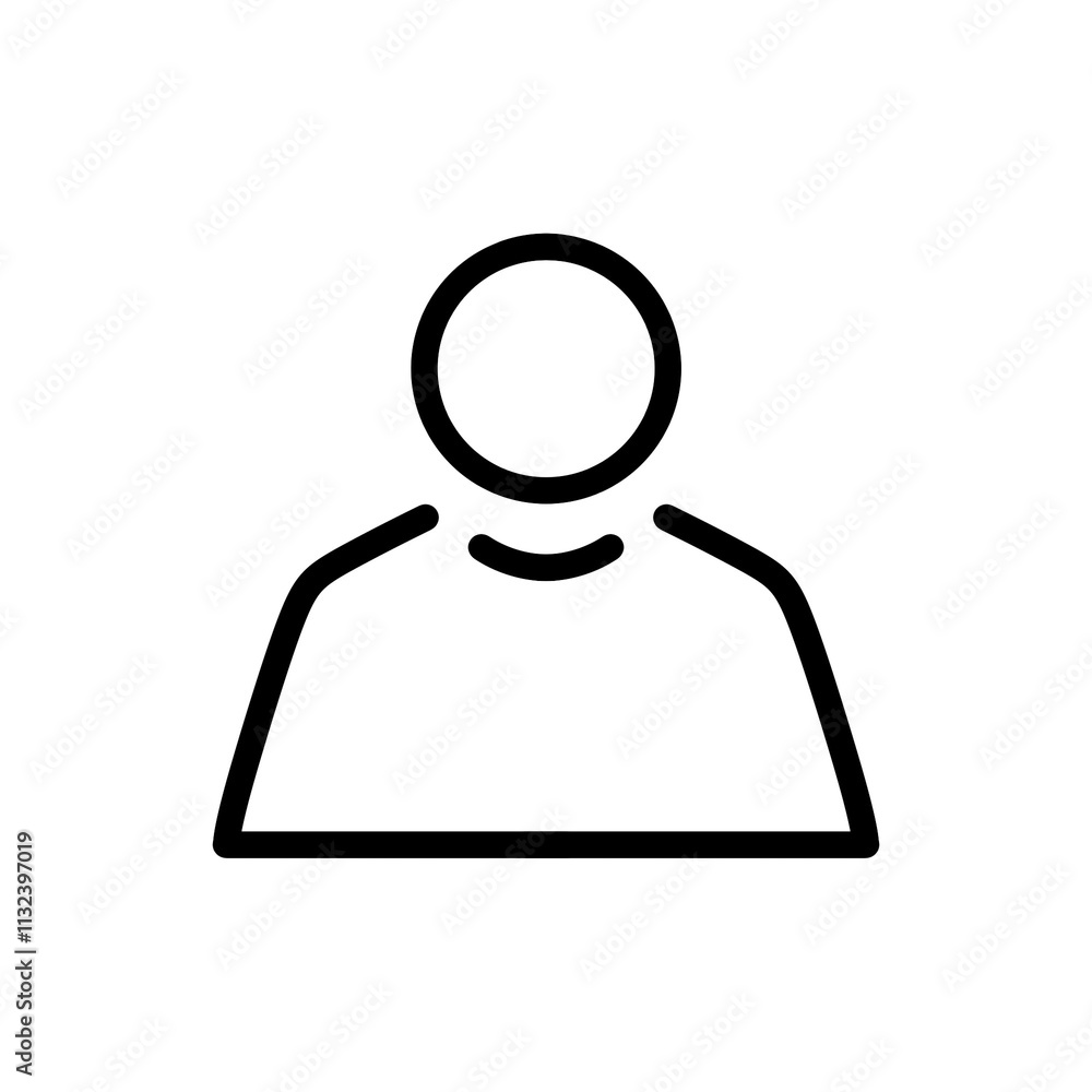Poster new user profile icon with simple and modern design