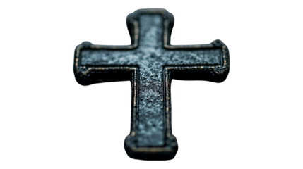 Cross on Solid Background – Religion and Faith