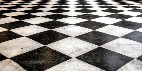 Black and white chequered pattern creates a striking visual effect, making it an ideal choice for designs that require a bold black and white chequered pattern to elevate their aesthetic appeal.