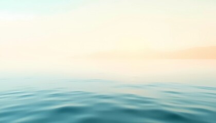 Obraz premium Calm Ocean Waves at Sunrise with a Serene Sky