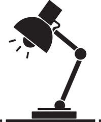silhouette Vector table lamp