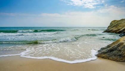 Relaxing Sea Beach Vacation A Serene Escape to the SunKissed Shores, Where Gentle Waves Embrace the Golden Sand and Create Unforgettable Memories Under the Clear Blue Sky