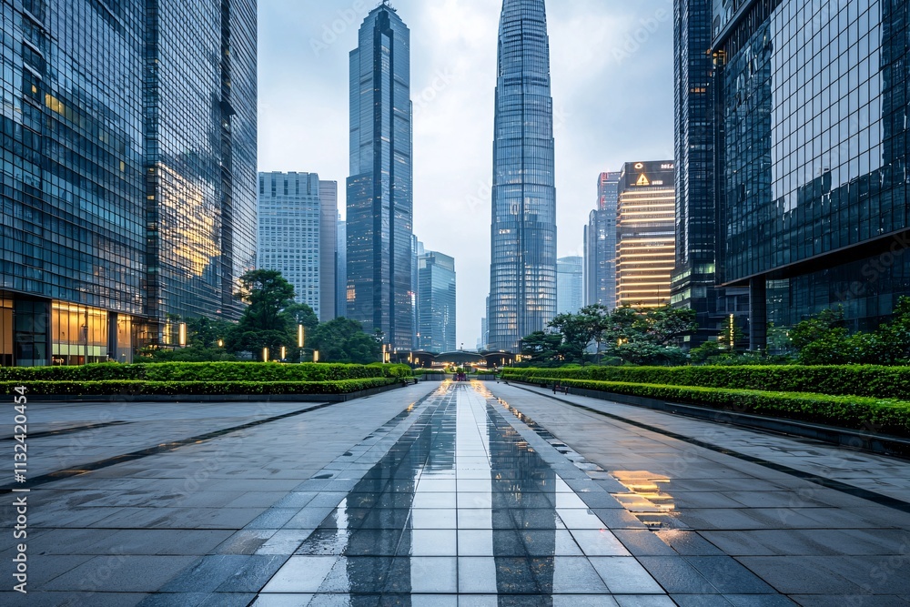 Poster smart solutions defining the future of digital transformation, interconnected systems in an ultra-mo