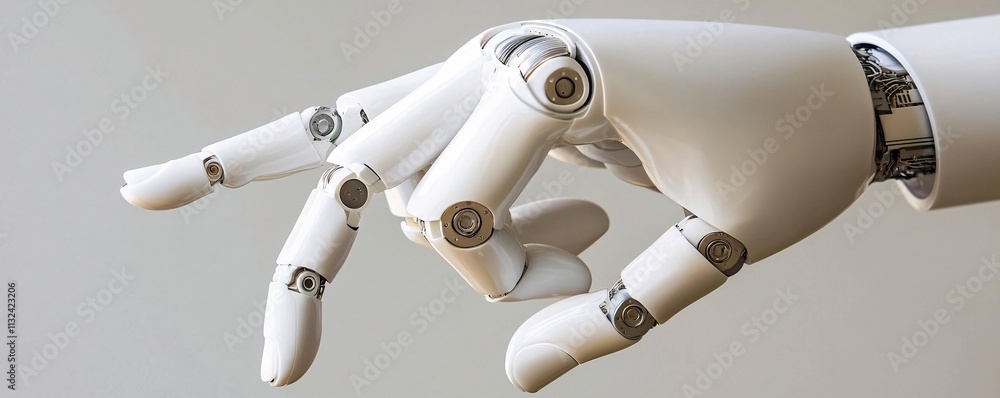 Poster artificial intelligence innovation, neural networks, advanced robotics, glowing futuristic aesthetic