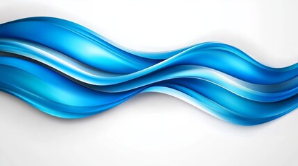Obraz premium Abstract Blue Wave Background Design