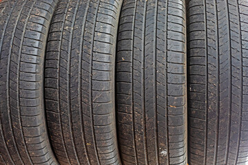 abstract background close-up of winter tire wheel tread. Road safety