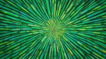 Obraz premium Vibrant Green Tendrils: Abstract Energy & Growth Pattern
