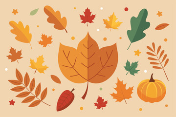 Fototapeta premium autumn leaves seamless pattern