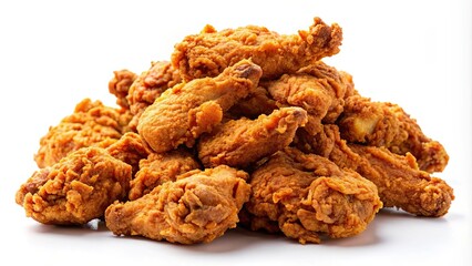 Obraz premium Pile of crispy spicy fried chicken , food, chicken, fried, crispy, spicy, delicious, fast food, snacks