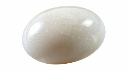 Creamy White Speckled Sphere 3D Render