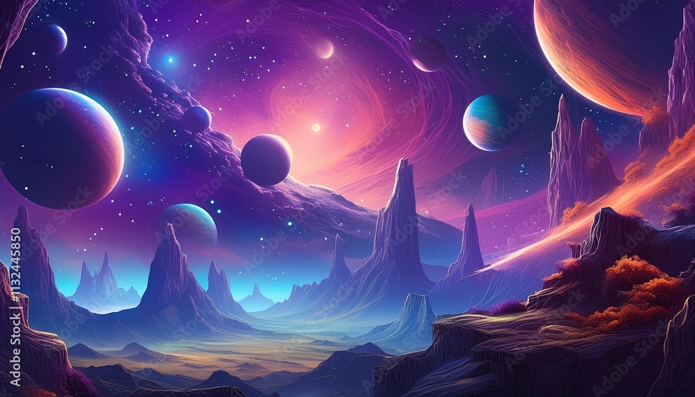 Poster celestial dreams a surreal journey through the nebula a generative ai artwork capturing the mystique