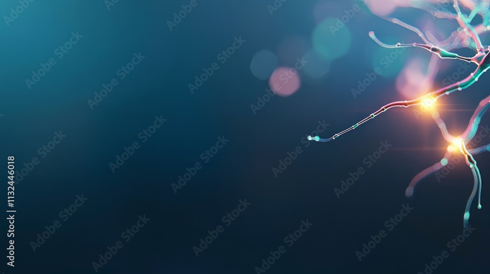 Aufkleber A vibrant neural network featuring glowing nodes and complex digital connections is set against a dark background, emphasizing technology and innovation
