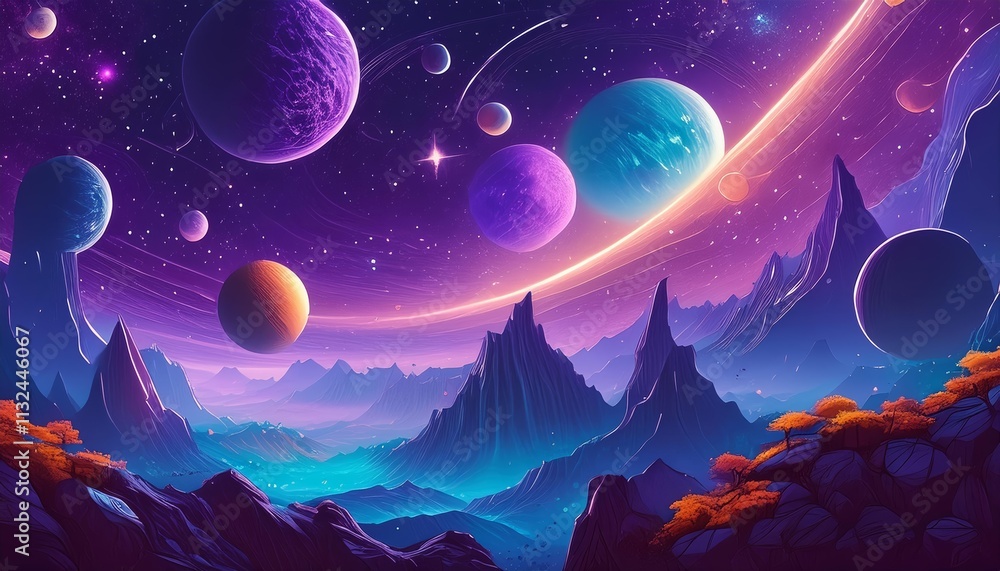Poster celestial dreams a surreal journey through the nebula a generative ai artwork capturing the mystique