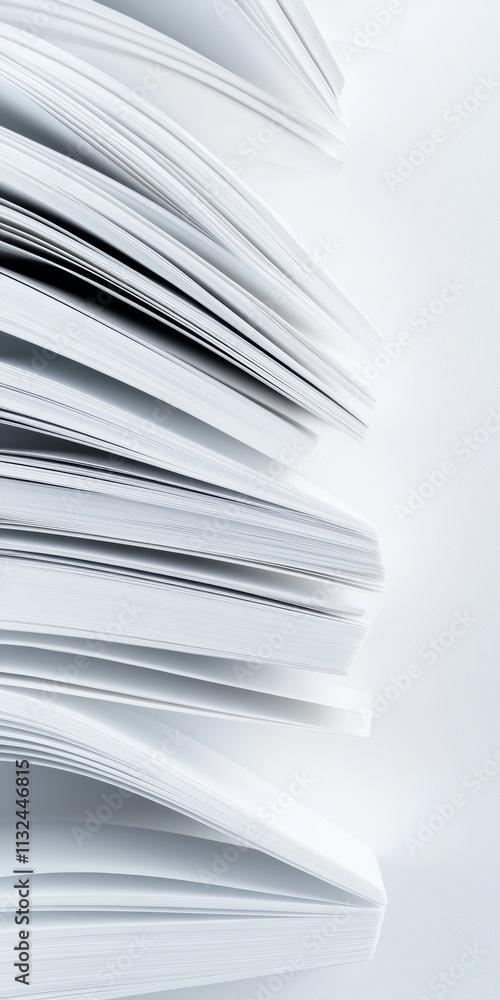 Aufkleber abstract stack of open books with gentle light gradients creating dreamlike shapes