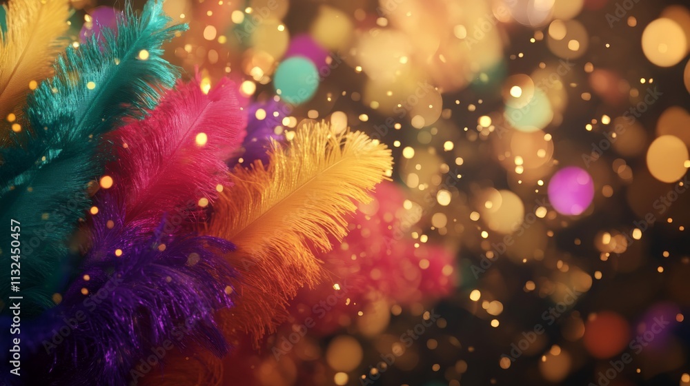 Leinwandbilder dynamic burst of multicolored confetti fills the air, creating an atmosphere of joy and excitement a