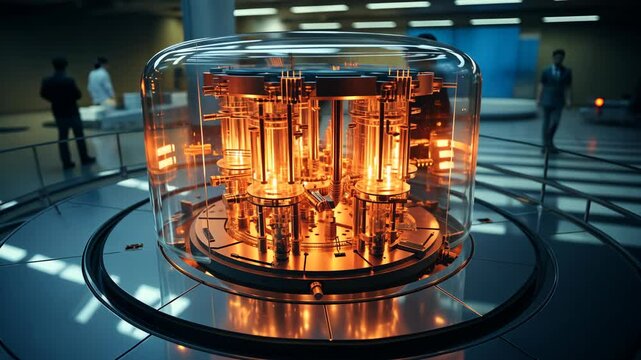 Innovative quantum computing technology on display in modern facility