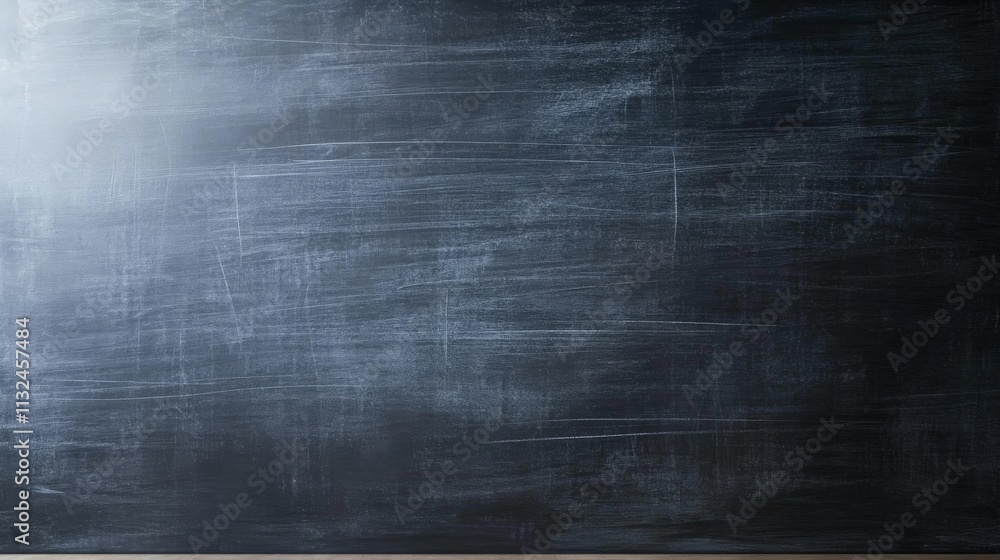 Poster chalkboard surface features soft lighting and subtle smudges, providing an ideal backdrop for educat