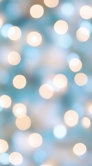 Obraz premium Abstract Glowing Bokeh Lights with Blue and Green Accents