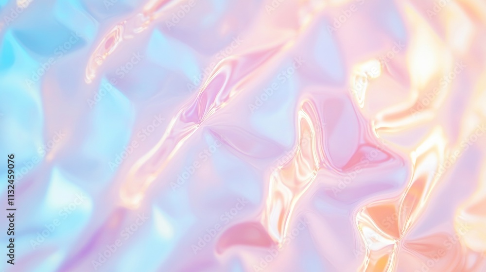 Aufkleber abstract pastel patterns reflecting fluidity and depth in macro textures