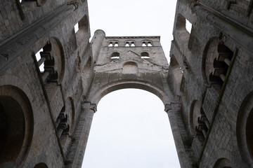 Abbey ruins of Jumièges, dating from the early first millennium and located in France.