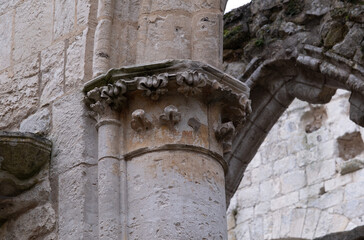 Abbey ruins of Jumièges, dating from the early first millennium and located in France.