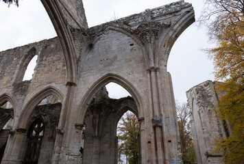 Abbey ruins of Jumièges, dating from the early first millennium and located in France.