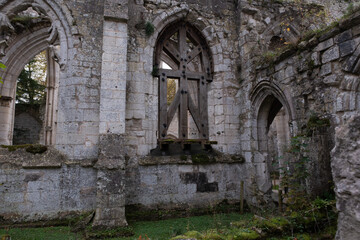 Abbey ruins of Jumièges, dating from the early first millennium and located in France.