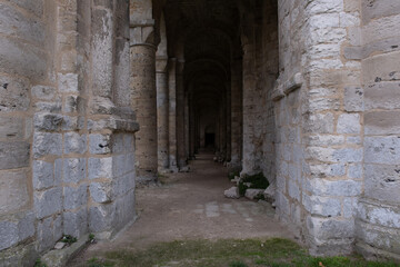 Abbey ruins of Jumièges, dating from the early first millennium and located in France.
