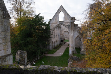 Abbey ruins of Jumièges, dating from the early first millennium and located in France.