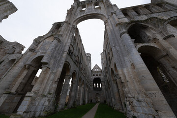 Abbey ruins of Jumièges, dating from the early first millennium and located in France.
