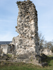 Abbey ruins of Chaalis, dating from the early first millennium and located in France.